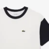 T-shirt in cotone con bordi a contrasto T-shirt in cotone con bordi a contrasto