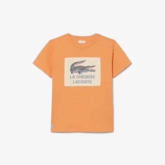 T-shirt in cotone con dettaglio badge