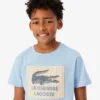 T-shirt in cotone con dettaglio badge T-shirt in cotone con dettaglio badge