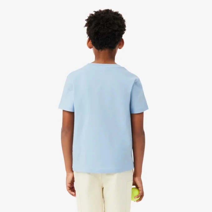 T-shirt in cotone con dettaglio badge T-shirt in cotone con dettaglio badge