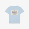 T-shirt in cotone con dettaglio badge T-shirt in cotone con dettaglio badge
