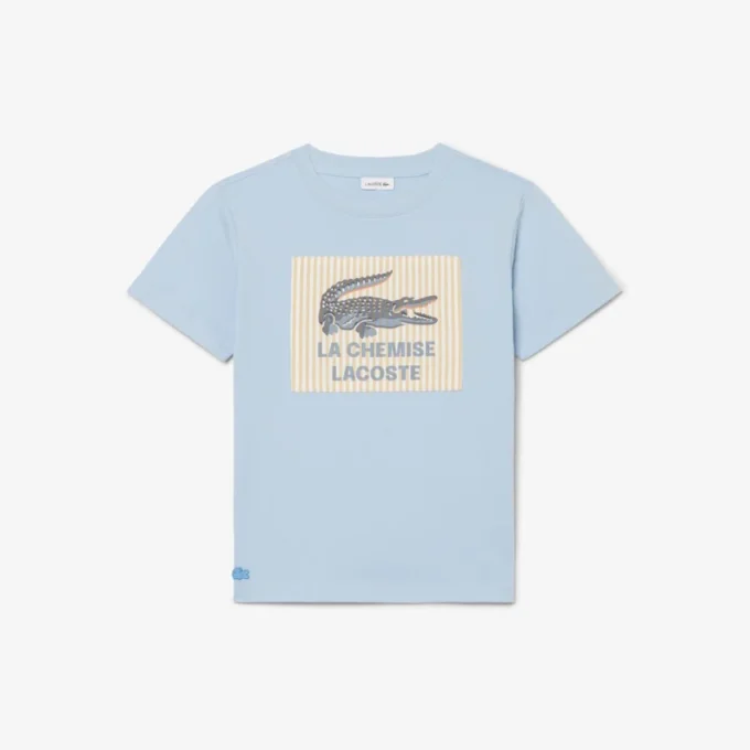 T-shirt in cotone con dettaglio badge T-shirt in cotone con dettaglio badge