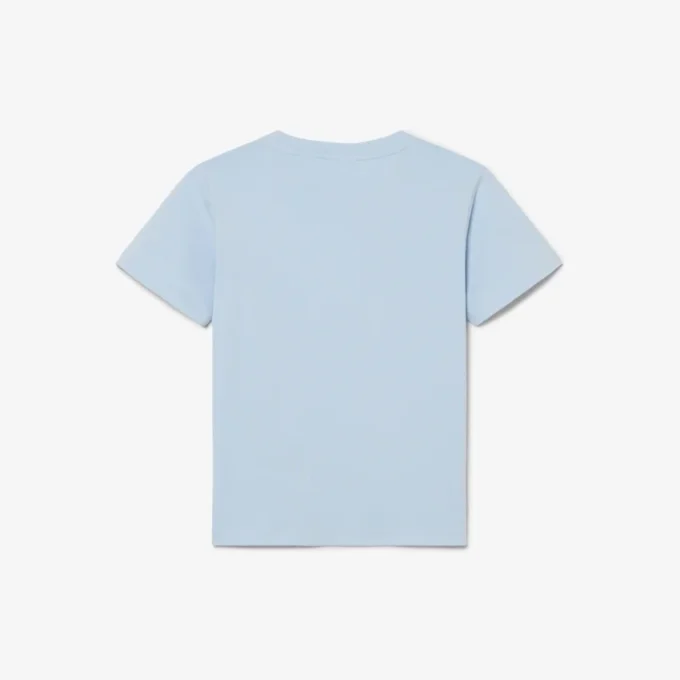 T-shirt in cotone con dettaglio badge T-shirt in cotone con dettaglio badge