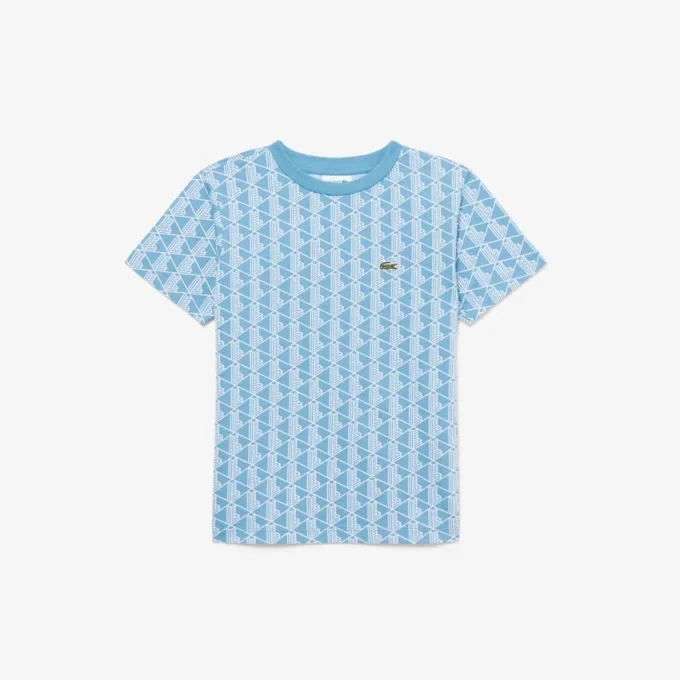 T-shirt in cotone con monogramma T-shirt in cotone con monogramma