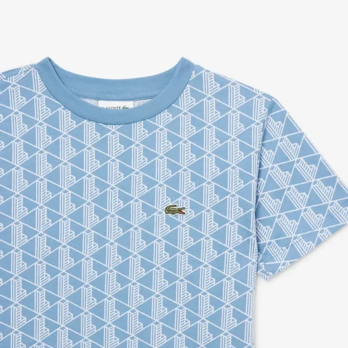 T-shirt in cotone con monogramma T-shirt in cotone con monogramma