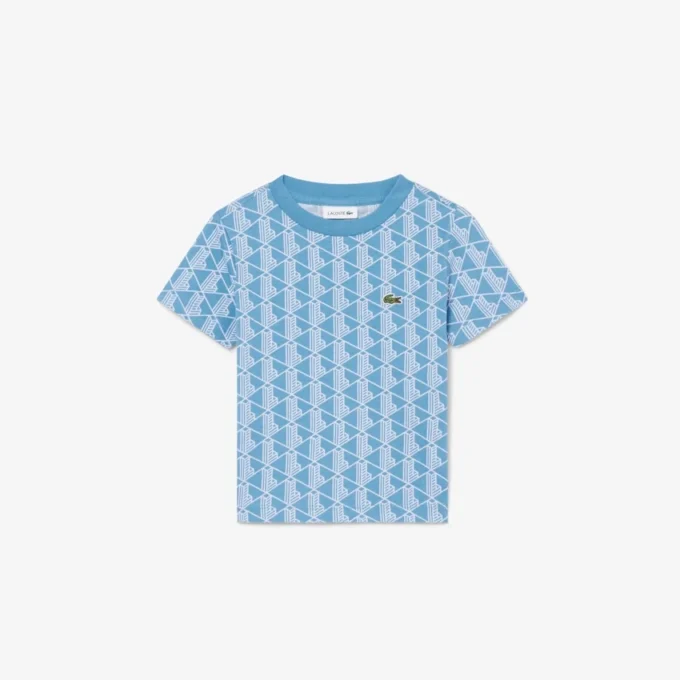 T-shirt in cotone con monogramma T-shirt in cotone con monogramma