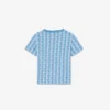 T-shirt in cotone con monogramma T-shirt in cotone con monogramma