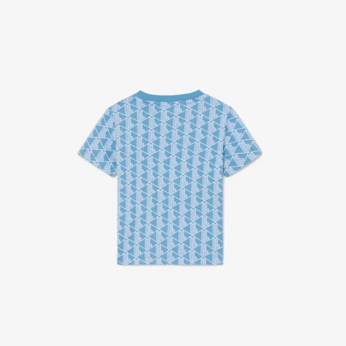 T-shirt in cotone con monogramma T-shirt in cotone con monogramma