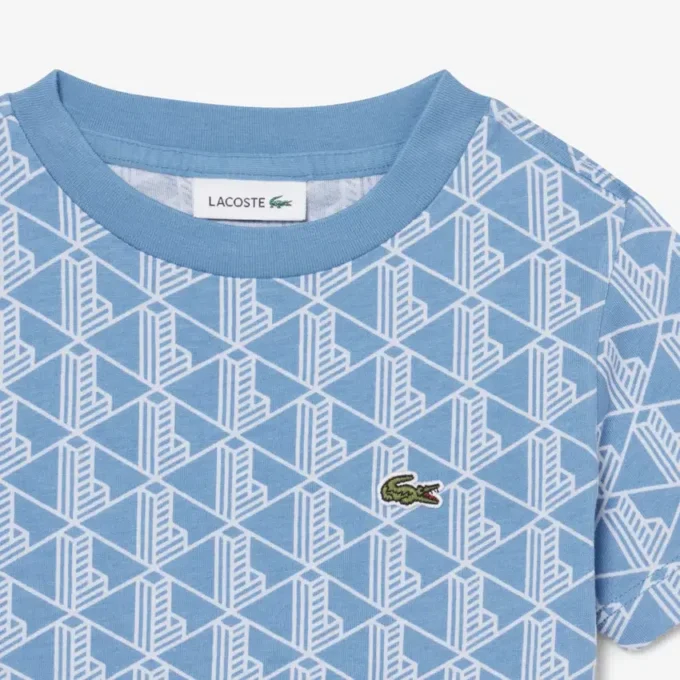 T-shirt in cotone con monogramma T-shirt in cotone con monogramma