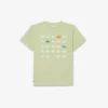 T-shirt in cotone con stampa coccodrillo T-shirt in cotone con stampa coccodrillo