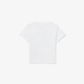 T-shirt in cotone con stampa coccodrillo