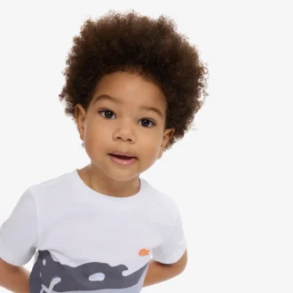 T-shirt in cotone con stampa coccodrillo