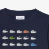 T-shirt in cotone con stampa coccodrillo T-shirt in cotone con stampa coccodrillo