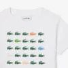 T-shirt in cotone con stampa coccodrillo T-shirt in cotone con stampa coccodrillo