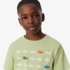 T-shirt in cotone con stampa coccodrillo T-shirt in cotone con stampa coccodrillo