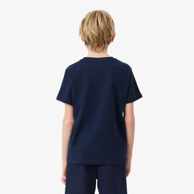 T-shirt in cotone con stampa coccodrillo T-shirt in cotone con stampa coccodrillo
