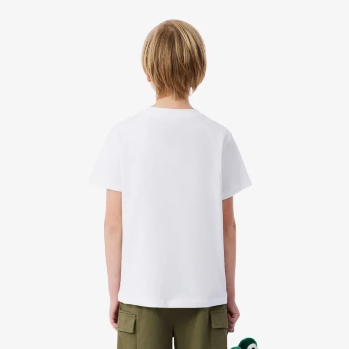 T-shirt in cotone con stampa coccodrillo T-shirt in cotone con stampa coccodrillo