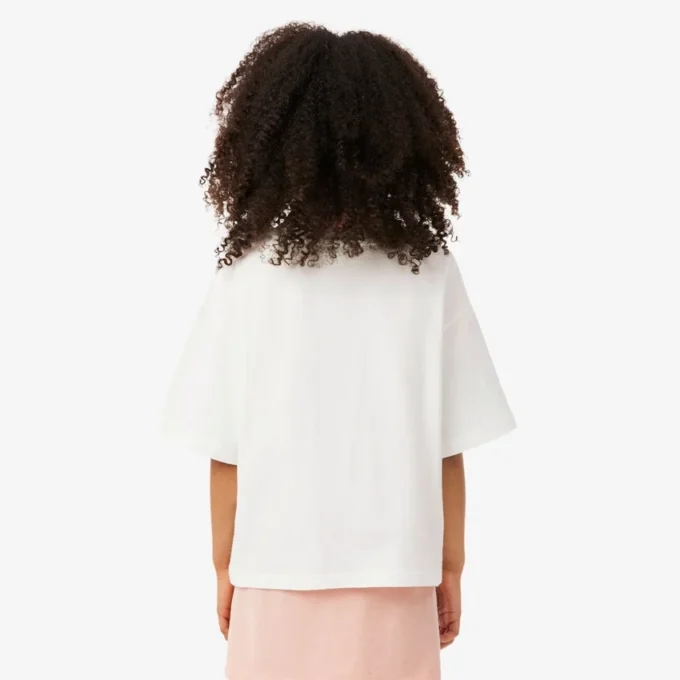 T-shirt in cotone con stampa coccodrillo