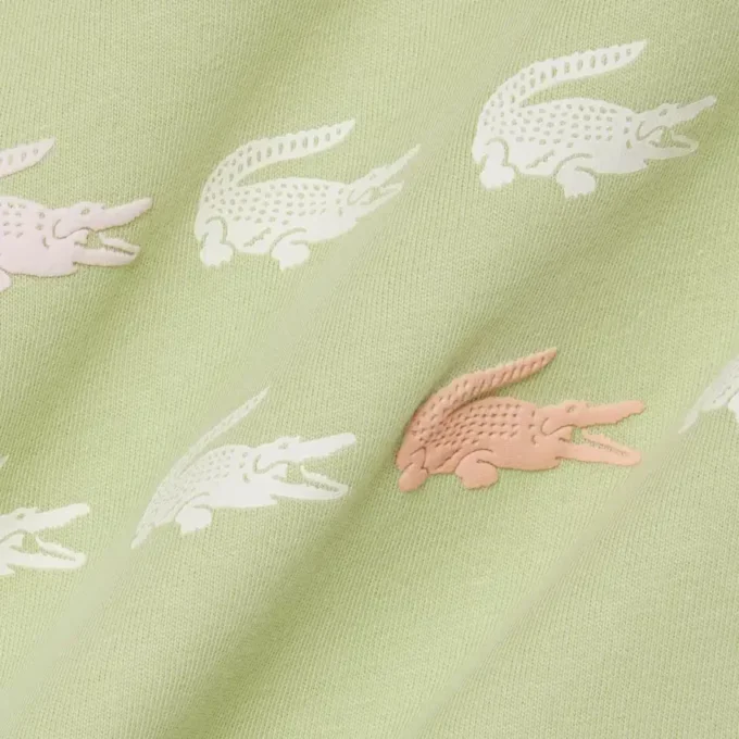 T-shirt in cotone con stampa coccodrillo T-shirt in cotone con stampa coccodrillo