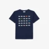T-shirt in cotone con stampa coccodrillo T-shirt in cotone con stampa coccodrillo