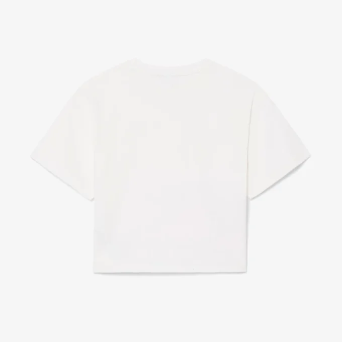 T-shirt in cotone con stampa coccodrillo