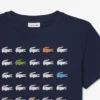 T-shirt in cotone con stampa coccodrillo T-shirt in cotone con stampa coccodrillo