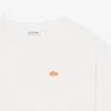 T-shirt in cotone con stampa coccodrillo