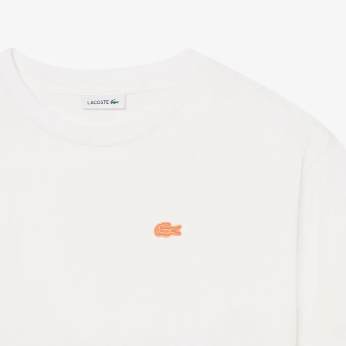 T-shirt in cotone con stampa coccodrillo