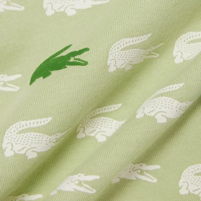 T-shirt in cotone con stampa coccodrillo T-shirt in cotone con stampa coccodrillo