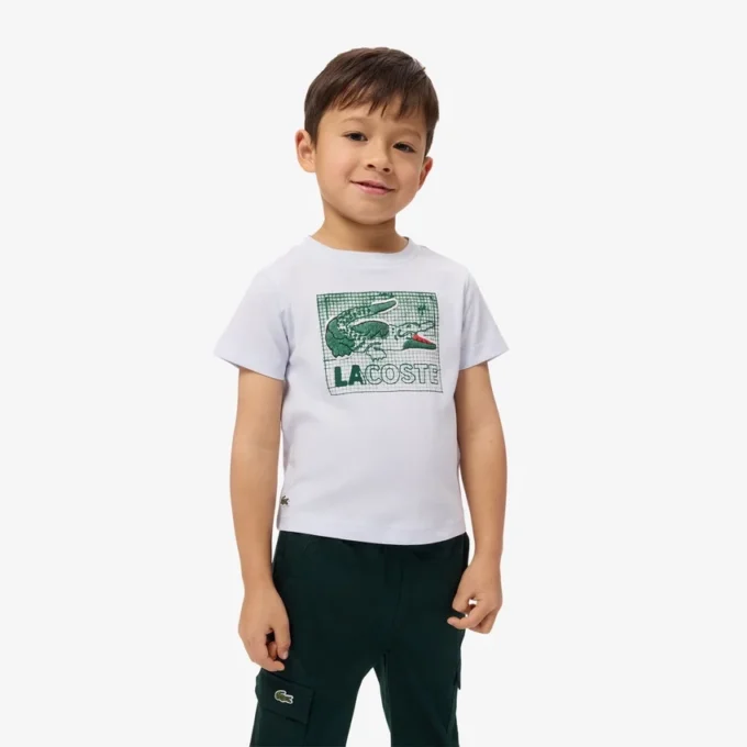 T-shirt in cotone con stampa grafica T-shirt in cotone con stampa grafica
