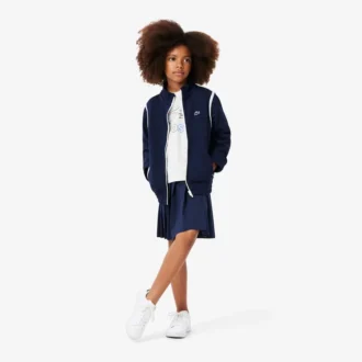T-shirt in cotone oversize con stampa da bambina