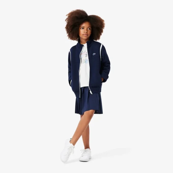 T-shirt in cotone oversize con stampa da bambina T-shirt in cotone oversize con stampa da bambina