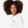 T-shirt in cotone oversize con stampa da bambina T-shirt in cotone oversize con stampa da bambina