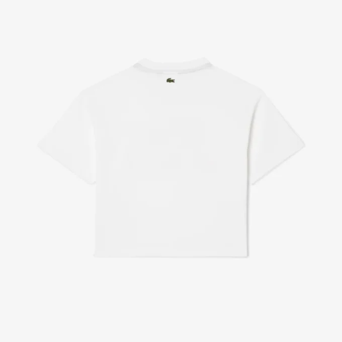 T-shirt in cotone oversize con stampa da bambina T-shirt in cotone oversize con stampa da bambina