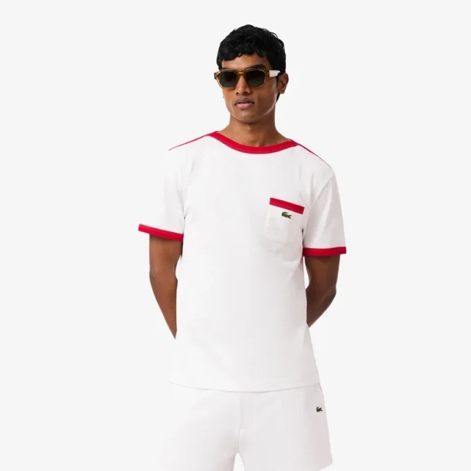 T-shirt in cotone pesante con dettaglio tasca T-shirt in cotone pesante con dettaglio tasca