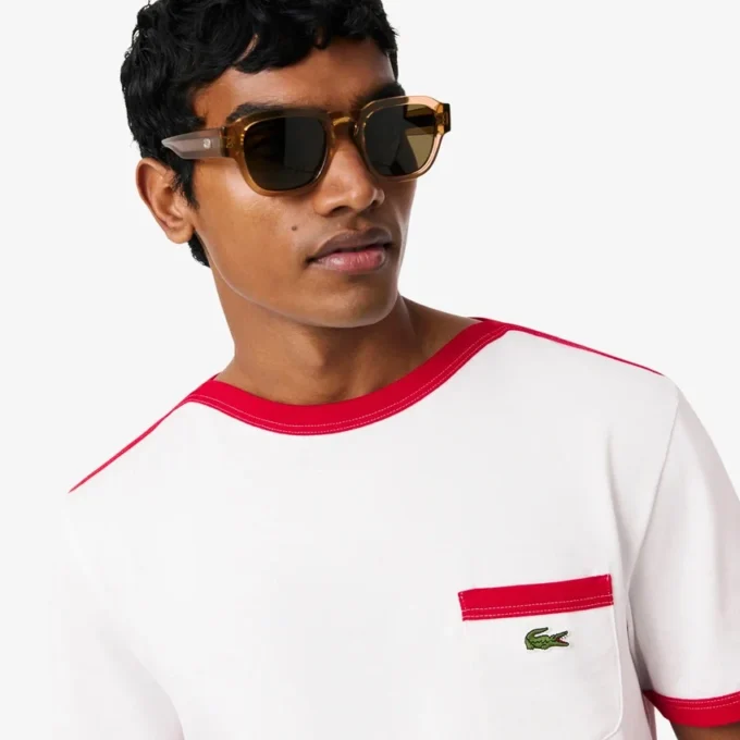 T-shirt in cotone pesante con dettaglio tasca T-shirt in cotone pesante con dettaglio tasca