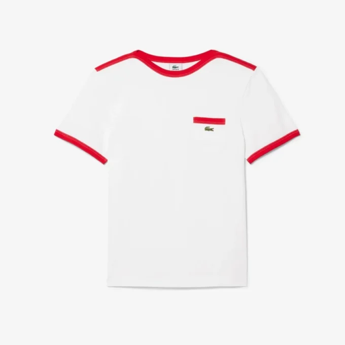 T-shirt in cotone pesante con dettaglio tasca T-shirt in cotone pesante con dettaglio tasca