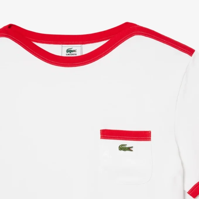 T-shirt in cotone pesante con dettaglio tasca T-shirt in cotone pesante con dettaglio tasca