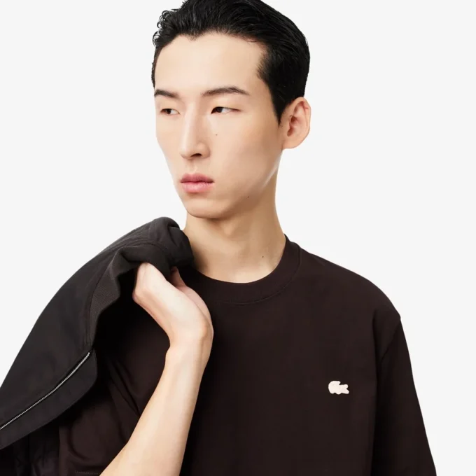 T-shirt in cotone pesante stampata T-shirt in cotone pesante stampata