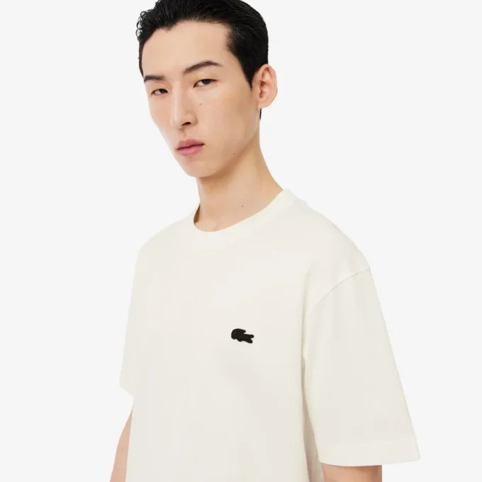 T-shirt in cotone pesante stampata T-shirt in cotone pesante stampata