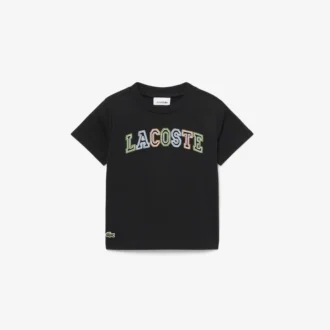 T-shirt in cotone ricamata