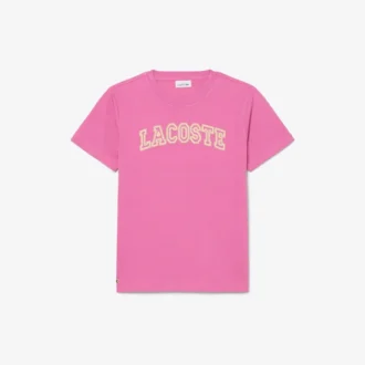 T-shirt in cotone ricamata