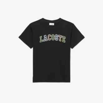 T-shirt in cotone ricamata