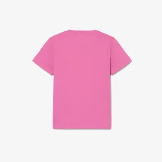 T-shirt in cotone ricamata
