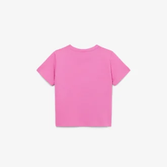 T-shirt in cotone ricamata