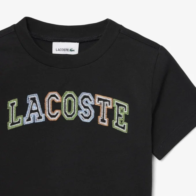 T-shirt in cotone ricamata T-shirt in cotone ricamata