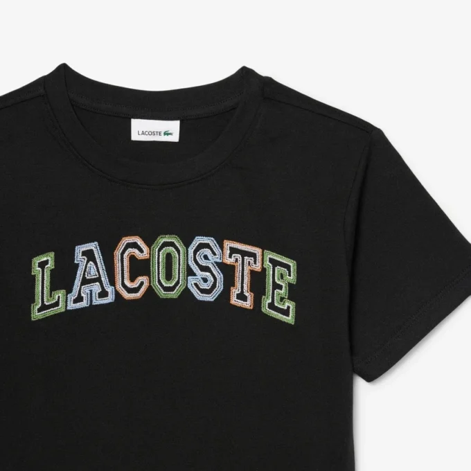 T-shirt in cotone ricamata T-shirt in cotone ricamata