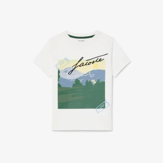 T-shirt in cotone stampata da bambino T-shirt in cotone stampata da bambino