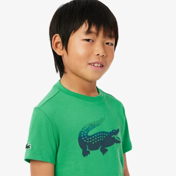 T-shirt Lacoste X Daniil Medvedev Ultra Dry per bambini T-shirt Lacoste X Daniil Medvedev Ultra Dry per bambini