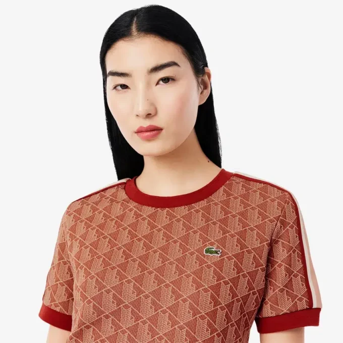 T-shirt Monogram da donna slim fit T-shirt Monogram da donna slim fit